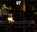 The Kackle with a green bandana in Donkey Kong Country 2: Diddy's Kong Quest