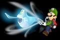 Luigi vacuuming a Blue Twirler