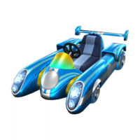 The Blue Speeder from Mario Kart Tour