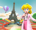 The course icon of of the T variant with Dr. Peach