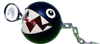Artwork of Chain Chomp from Mario Tennis Fever.