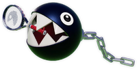 Artwork of Chain Chomp from Mario Tennis Fever.