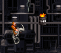 Donkey Kong travels near the end of the level