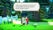 A sentient sign talking to Mario