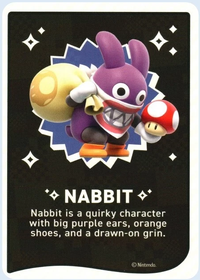 One of the Super Mario Bros. Wonder Trading Cards.