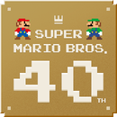 Logo for the Super Mario Bros. 40th Anniversary