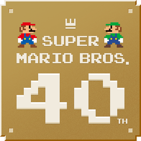 Logo for the Super Mario Bros. 40th Anniversary