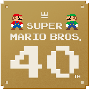 Logo for the Super Mario Bros. 40th Anniversary
