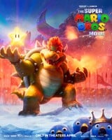 Poster featuring Bowser stealing a Star from the penguins