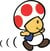 Artwork of Toad running from Wario's Woods