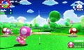 Toadette playing on Toad Highlands