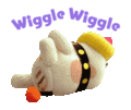 Poochy wiggling.