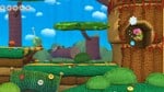 Location of the first Smiley Flower in Bounceabout Woods, from Yoshi's Woolly World.