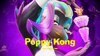 Title card for Poppy Kong in Donkey Kong Bananza