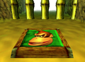 Green Switch with Donkey Kong's face in Donkey Kong 64