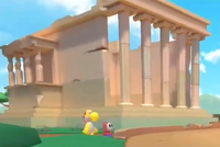 Erechtheion Temple in Athens Dash 2 in Mario Kart Tour.