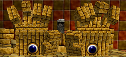 Screenshot of Eyerok from Super Mario 64.