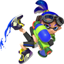 Solo artwork of Inkling Boy for Splatoon, reused for Mario Kart 8 Deluxe (as shown on European back cover).