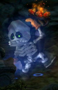 Mr. Bones in the game Luigi's Mansion.