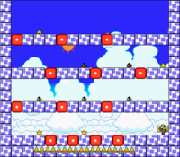 Level 7-1 map in the game Mario & Wario.