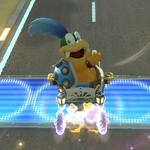 Larry Koopa performs a trick.