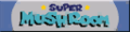A Super Mushroom trackside banner from Mario Kart: Double Dash!!