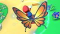 Mario gliding with the Butterfly Sunset