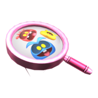 Pink Magniflying Glass from Mario Kart Tour