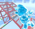 The course icon of the T variant with Ice Mario