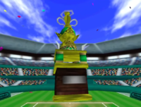 Planet Cup trophy as seen in Mario Tennis (Nintendo 64)