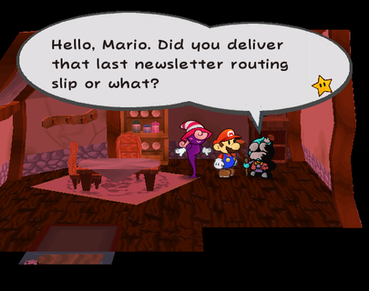 A trouble from Paper Mario: The Thousand-Year Door