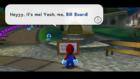 A Bill Board from Super Mario Galaxy