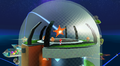 Screenshot of the Launch Star in the pill planet from Super Mario Galaxy