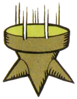 Artwork of a falling spike from Super Mario Land 2: 6 Golden Coins.
