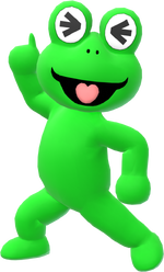 Soundfrog 3D model in Super Mario Maker 2