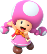 Artwork of Toadette in Super Mario Party