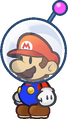 Sprite of Mario wearing the helmet