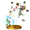 Poltergust 5000's trophy render from Super Smash Bros. for Wii U