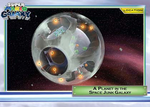 A planet in the Space Junk Galaxy - Super Mario Galaxy Trading Card