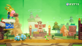 The Tin-Can Condor stage from Yoshi's Crafted World