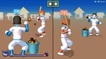 The baseball microgame from WarioWare: Move It!