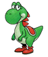 Artwork of Yoshi from Super Smash Bros.