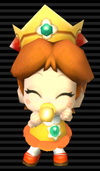 Baby Daisy from the character selection screen from Mario Kart Wii
