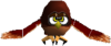 Screen-cropped model of Hoot from Super Mario 64.