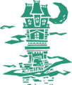 Green silhouette of the ScareScraper