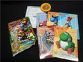 Set of Bandai trading cards of various Super Mario RPG characters