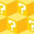 Yellow 3d Question Block patterna