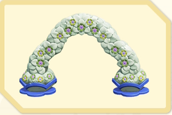 Menu icon of the Enchanting Bloom Arch decoration in Super Mario Bros. Wonder – Nintendo Switch 2 Edition + Meetup in Bellabel Park.