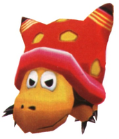 A Red Electro-Koopa from Super Mario Sunshine