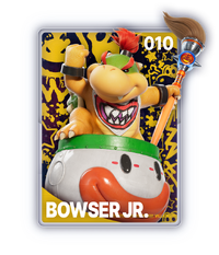 The Bowser Jr. card from The Super Mario Galaxy Movie Collectible Cards